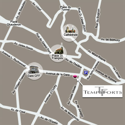 Temps Forts: plan d'accès
