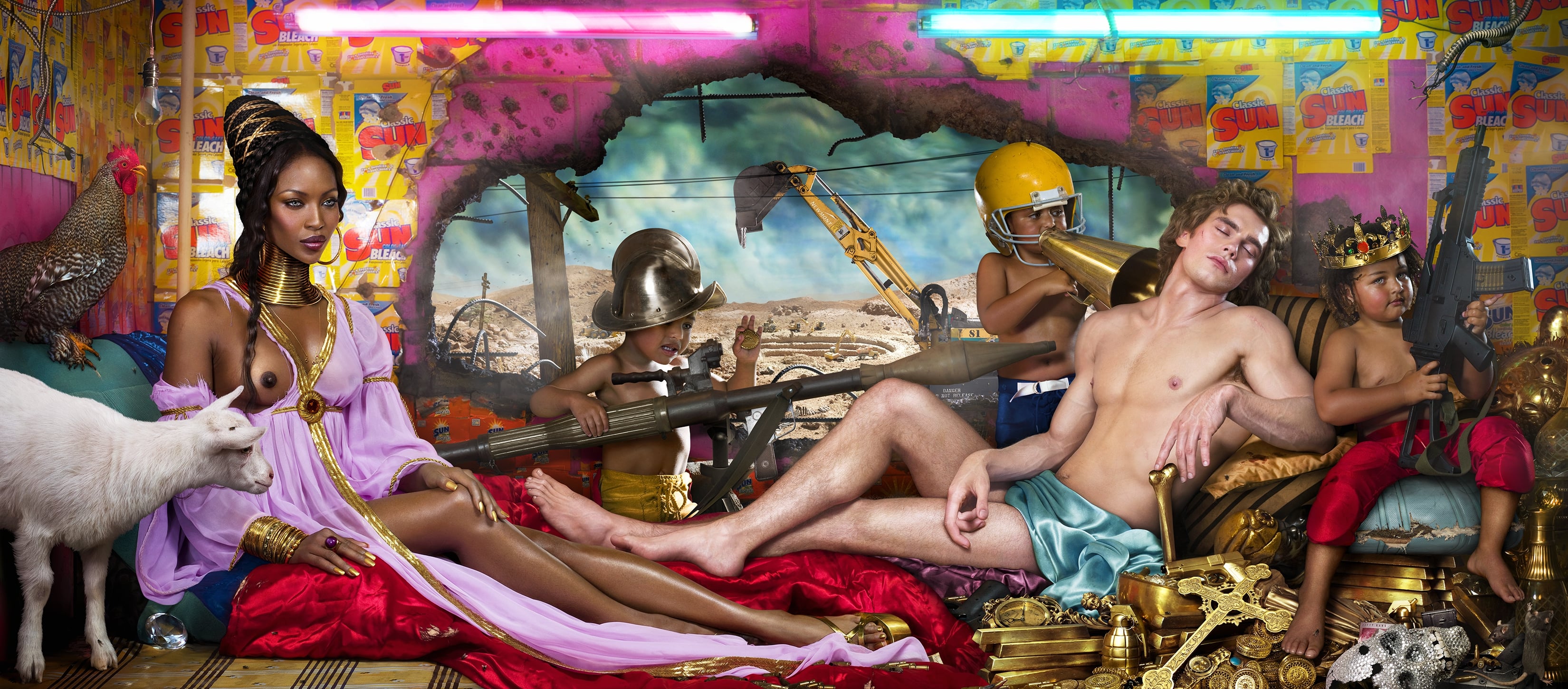 Rape of Africa, 2009 Chromogenic print ©David LaChapelle Courtesy Galerie Des Bains